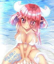 1girls 2d 2d_(artwork) 2d_artwork :o arm_support bare_arms bare_belly bare_chest bare_hands bare_hips bare_legs bare_midriff bare_navel bare_shoulders bare_skin bare_thighs beach belly belly_button big_breasts bikini bikini_only bikini_top blush blush_face blushing_at_viewer blushing_female blushing_lines breasts brown-skinned_female brown_skin brown_skinned_female busty busty_female busty_girl cleavage coast collarbone curvaceous curvaceous_body curvaceous_female curvaceous_figure curvaceous_hips curvy curvy_body curvy_female curvy_figure curvy_hips digital digital_art digital_drawing digital_drawing_(artwork) digital_media digital_media_(artwork) drawing dripping_wet exposed_arms exposed_belly exposed_chest exposed_hips exposed_legs exposed_midriff exposed_navel exposed_shoulders exposed_skin exposed_thighs eyebrows_visible_through_hair female female_focus female_only fingernails fingers hair_between_eyes hair_ornament hair_ornaments halterneck head_tilt horn horns inguinal_crease inguinal_ligament knees large_boobs large_breasts legs_apart legs_spread long_hair looking_at_viewer midriff nail_polish nails navel nipple_bulge oc open_mouth original original_art original_artwork original_character osushidaisuki39 parted_lips red-eyed_female red-haired_female red_eyes red_fingernails red_hair red_nail_polish red_nails sand sea seaside shoulders sitting sitting_on_ass sitting_on_floor sitting_on_ground soaked solo spread_legs spreading_legs spreading_thighs string_bikini swimsuit swimwear tail thick_thighs thighs tilted_head upper_body water wet wet_belly wet_body wet_breasts wet_face wet_hair wet_legs wet_skin wet_thighs white_bikini white_bikini_top white_horn white_horns white_swimsuit white_swimwear white_tail wide_hips