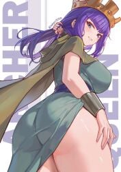 1girls archer_queen_(clash_of_clans) artist_request ass breasts clash_(series) clash_of_clans clash_royale female female_focus female_only large_ass large_breasts light-skinned_female light_skin looking_at_viewer looking_back solo thick_thighs thighs wide_hips