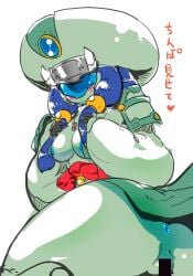 gundam large_breasts living_machine mecha mecha_focus mecha_girl mobile_suit rgm-89_jegan robot robot_girl superdive43 tagme unknown_character