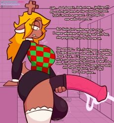 animal_genitalia animal_penis anthro balls bathroom bedroom_eyes big_balls big_penis bodily_fluids clothing cum deer deltarune dialogue dirty_talk equine_genitalia equine_penis euphorica futanari genital_fluids genitals herm hi_res huge_penis intersex legwear mammal masturbation narrowed_eyes noelle_holiday penis school seductive size_talk solo text thigh_highs uncensored undertale_(series)