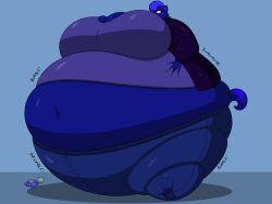 big_ass big_breasts blueberry_inflation breasts bubble_butt character_request cleavage female furry huge_ass inflation lj_caffie ljcaffie tagme thick_thighs wide_hips