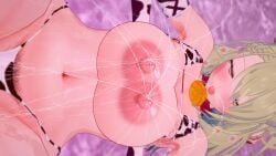 3d animated big_areola big_ass big_breasts big_nipples big_thighs ceres_fauna cowgirl cowprint_bikini curvy curvy_female curvy_figure hololive hololive_english koikatsu lactation large_breasts no_sound noir_hassassin tagme thick_thighs video virtual_youtuber