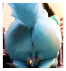 ass balls big_butt facesitting genitals hi_res kiloart no_humans sitting_on_another