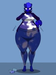 big_ass big_breasts blueberry_inflation breasts bubble_butt character_request female furry huge_ass inflation lj_caffie ljcaffie tagme thick_thighs wide_hips