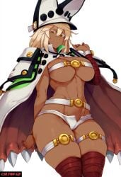 ai_clothes ai_generated csr_fan_621 dark-skinned_female guilty_gear guilty_gear_xrd large_breasts looking_at_viewer ramlethal_valentine self_upload tagme underboob