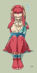 bondage bound bound_arms bound_legs breath_of_the_wild female fish_girl gag gagged humanoid jpeg looking_at_viewer mipha nintendo solo submissive submissive_female the_legend_of_zelda the_legend_of_zelda:_breath_of_the_wild thighs weird