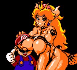 bowsette from mario (series) by saiwai hiroshi