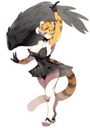 1girls anthro big_breasts breasts dress feline female female_focus female_only furry huge_breasts jpeg mx99926 solo tagme tail thick_thighs tiger tiger_girl waai_fu_(arknights) wide_hips