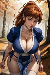 ai_generated ass big_ass big_breasts breasts dead_or_alive huge_breasts kasumi_(doa) large_breasts lunerae ninja_gaiden solo solo_focus thick_thighs