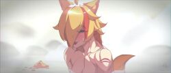 1girls 2d 2d_animation :p ahoge animal_ear_fluff animal_ears animated bathing blue_eyes blush bottomless buffpup_(vtuber) collarbone eye_visible_through_hair eyebrows eyebrows_visible_through_hair eyelashes eyelashes_visible_through_hair female hotspring indie_virtual_youtuber inudere long_hair looking_at_viewer loop looping_animation mlem motion_lines mp4 multicolored_hair naked naked_female no_sound nude nude_female orange_hair partially_closed_eyes partially_submerged scar scar_on_shoulder shaking_head shorter_than_10_seconds shorter_than_30_seconds simple_background smirking_at_viewer solo_female solo_focus steam tail_motion tailwag tomboy tongue_out vchiban video virtual_youtuber vtuber werewolf wolf_ears wolf_girl wolf_tail xuxu_(artist)