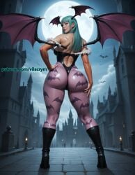 ai_generated ass_focus big_ass curvy darkstalkers demon hourglass_figure huge_ass leotard morrigan_aensland pantyhose stable_diffusion succubus thick_thighs vilacrym wide_hips