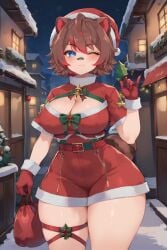 ai_generated ass big_breasts breasts christmas female female_only holidays indie_virtual_youtuber jp3641 long_hair pink_hair rakkun shorts solo solo_female thick_ass thick_thighs thighs twitch twitch.tv twitter virtual_youtuber vtuber youtube youtube_hispanic youtuber youtubers