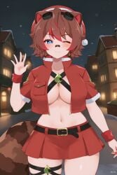 ai_generated ass big_breasts breasts christmas female female_only holidays indie_virtual_youtuber jp3641 long_hair pink_hair rakkun shorts solo solo_female thick_ass thick_thighs thighs twitch twitch.tv twitter virtual_youtuber vtuber youtube youtube_hispanic youtuber youtubers