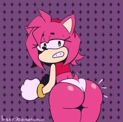 30dollarhaircut amy_rose ass bent_over big_ass female furry looking_back panties sega sonic_(series) sonic_the_hedgehog_(series)