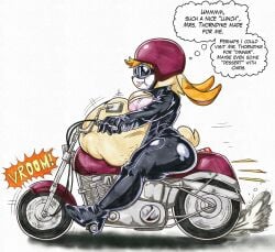 after_vore anthro belly big_ass big_belly big_breasts bodysuit breasts digestion fat_belly fatal_vore female female_pred female_prey furry goggles helmet huge_ass human_prey killboo lindsey_thorndyke milf milf_pred milf_prey mommy motorcycle motorcycle_helmet post_vore rabbit riding_motorcycle same_size_vore sonic_(series) sonic_the_hedgehog_(series) sonic_x vanilla_the_rabbit vore vore_belly weight_gain