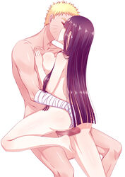 ass bandaged_arm blonde_hair breast_press censored couple erection female haneru hime_cut hug human hyuuga_hinata kissing male naruto naruto:_the_last nude penis purple_hair spiked_hair straight uzumaki_naruto whiskers