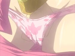 2girls animated clothing dorei_kaigo female fingering hand_in_panties hoshinami_haruka masturbation multiple_girls pajamas panties pink_panties yuri