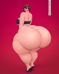 1female 1girls ass ass_bigger_than_head ass_body ass_focus back back_view bare_ass bare_butt big_ass big_breasts big_breasts big_thighs bottom_heavy breasts breasts commission disney elastigirl exposed_ass exposed_butt eye_mask fat_thighs female female female female_focus female_only giant_thighs gigantic_thighs heels helen_parr high_heels huge_ass huge_breasts huge_thighs hyper hyper_ass large_ass large_thighs massive_thighs pixar sideass sideboob solo someshittysketches tagme the_incredibles thick_thighs thighs thunder_thighs voluptuous watermark ych