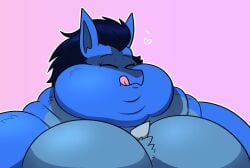 bbw big_breasts breasts chocend female furry huge_breasts lucario overweight pokémon_(species) pokemon pokemon_(species) weight_gain