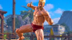 american_male bandai_namco blonde_hair blue_eyes daddy daddy_kink fighter happy light-skinned_male light_skin male male_focus male_solo manly martial_artist masculine_male masculine_man mature mature_body mature_male middle_aged middle_aged_male middle_aged_man muscles muscular muscular_male namco older_male older_man paul_phoenix scantily_clad skimpy_underwear smiling solo solo_focus solo_male tekken tekken_8 thumbs_up wet wet_body wet_skin