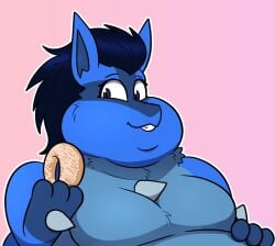 bbw big_breasts breasts chocend female furry huge_breasts lucario overweight pokémon_(species) pokemon pokemon_(species) weight_gain