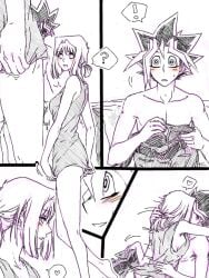 anzu_mazaki canon_couple ds-hina imminent_sex kissing mazaki_anzu mutou_yuugi romantic_couple seducing tea_gardner undressing yu-gi-oh! yu-gi-oh!_duel_monsters yugi_muto