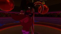 big_ass bruce911 femboy fexa holding_pole looking_at_viewer male male_focus male_only panties thick_ass thick_thighs tongue_out vrchat vrchat_avatar