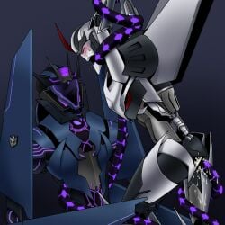 2boys alternate_version_available discovery_family hasbro male male_only robot soundwave starscream tentacle transformers transformers_prime yaoi