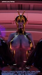 3d alien alien_futanari asari benezia big_dick blender bondage comic comic_page commander_shepard english english_text futa_on_male futanari gimp gimp_suit latex liara_t&#039;soni mass_effect matriarch_benezia small_penis_humiliation vikhlop