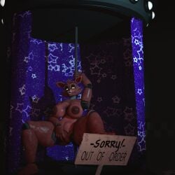 1:1 2020s 2024 3d animatronic anthro anus ass big_breasts big_butt breasts canid canine dancing digital_media_(artwork) female fingers five_nights_at_freddy's fox foxy_(fnaf) foxy_(octal) genitals machine mammal maxwell258 mtf_crossgender nipples pirate_cove pole pole_dancing puffy_anus pussy red_body robot rule_63 scottgames solo yellow_eyes