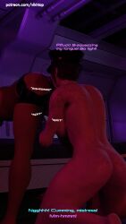 3d alien alien_futanari bdsm_collar blender bondage canine_futanari canine_penis collar comic comic_page commander_shepard english english_text futa_on_male futanari malesub mass_effect quarian self_upload tali'zorah_nar_rayya vikhlop