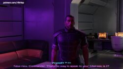 3d alien alien_futanari bdsm_collar blender bondage canine_futanari canine_penis collar comic comic_page commander_shepard english english_text futa_on_male futanari malesub mass_effect quarian self_upload tali'zorah_nar_rayya vikhlop