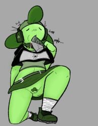 1girls anthro anthrofied big_breasts blover_(pvz) blowjob breasts electronic_arts female flora_fauna freckles oral oral_sex plant plants_vs._zombies plants_vs_zombies popcap_games susoutflamingo