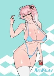 1girls 2026 2d 2d_(artwork) big_breasts bikini bikini_bottom bikini_top bra breasts changli_(wuthering_waves) curvaceous curvaceous_female curvaceous_figure curves curvy curvy_body curvy_female curvy_figure curvy_hips digital_drawing_(artwork) digital_media_(artwork) female female_focus female_only legwear light-skinned_female light_skin looking_at_viewer mrwalry panties pink_hair pose posing presenting presenting_breasts showing_off thick_thighs thigh_highs thighhighs thong thong_bikini twintails two-tone_hair wuthering_waves