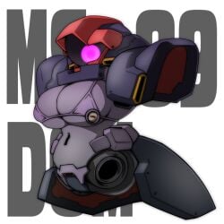 gundam living_machine mecha mecha_focus mecha_girl mobile_suit mobile_suit_gundam ms-09_dom queadluunrau robot robot_girl tagme