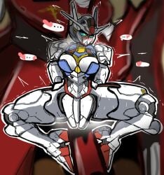 gundam gundam_aerial gundam_suisei_no_majo living_machine mecha mecha_focus mecha_girl meme mobile_suit mralee msn-04_ii_nightingale robot robot_girl tagme