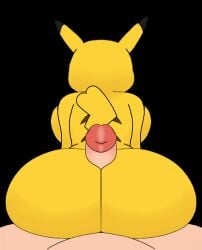 animated anthro assjob beat_banger crazydan25 furry hotdogging pikachu pokemon_(species) pokephilia