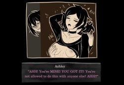 1boy 2d 2girls andrew_graves angry ashley_graves black_hair breasts brother_and_sister caught caught_by_mother caught_in_the_act choker closed_eyes dialogue english_text female fuzzlogik groping_breasts groping_from_behind implied_fingering incest male nipple_play nipples ponytail renee_graves shirt_lift siblings spying straight the_coffin_of_andy_and_leyley voyeur