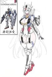 artist_request gundam gundam_aerial gundam_suisei_no_majo living_machine mecha mecha_musume mobile_suit robot robot_girl tagme