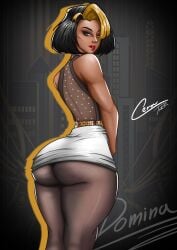 booty cellulite domina fat_ass huge_butt massive_ass overwatch overwatch_2 overwatch_domina pantyhose skirt thick_ass vaira_singhania