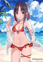 1girls 2d 2d_(artwork) 2d_artwork :o alternate_version_at_source alternate_version_available ass_visible_through_thighs bare_belly bare_chest bare_hands bare_hips bare_legs bare_midriff bare_navel bare_shoulders bare_skin bare_thighs beach belly belly_button bikini bikini_bottom bikini_only bikini_top black-haired_female black_hair blue_sky blush blush_face blushing_at_viewer blushing_female blushing_lines breasts cleavage clouds coast collarbone curvaceous curvaceous_body curvaceous_female curvaceous_figure curvaceous_hips curvaceous_teen curvy curvy_body curvy_female curvy_figure curvy_hips curvy_teen day daylight daytime digital digital_art digital_drawing digital_drawing_(artwork) digital_media digital_media_(artwork) drawing exposed_belly exposed_chest exposed_hips exposed_legs exposed_midriff exposed_navel exposed_shoulders exposed_skin exposed_thighs eyebrows_visible_through_hair female female_focus female_only fingernails fingers front-tie_bikini front-tie_bikini_top groin hair_ribbon hair_tie half_naked half_nude halterneck high_resolution high_school_student highres horizon inguinal_crease inguinal_ligament kaguya-sama_wa_kokurasetai_~tensai-tachi_no_renai_zunousen~ lean_figure long_hair looking_at_viewer midriff more_at_source naked naked_female naked_shirt naked_woman narrow_waist navel nude nude_female nudity ocean open_clothes open_clothing open_mouth open_shirt open_topwear outdoor outdoor_nudity outdoors outside parted_bangs parted_lips red-eyed_female red_bikini red_bikini_bottom red_bikini_top red_eyes red_hair_ribbon red_hair_tie red_ribbon red_swimsuit red_swimwear ribbon sand school_girl sea seaside semi_nude shigurene shinomiya_kaguya shirt shoulders simple_background sky slender_body slender_waist slim_waist small_breasts solo standing string_bikini swimsuit swimwear teen_girl teenage_girl teenager thigh_gap thighs tongue unbuttoned unbuttoned_shirt upper_body water white_shirt white_topwear wide_hips young_female young_woman