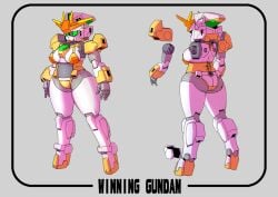 gundam living_machine mecha mecha_focus mecha_girl mobile_suit queadluunrau robot robot_girl tagme winning_gundam