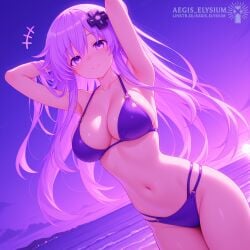 1girls 2026 adult adult_female aegis_elysium afternoon afternoon_sky ai-generated ai_art ai_generated arm_up armpit armpits arms_behind_back arms_behind_head arms_up beach belly_button bellybutton big_breasts bikini blushing_at_viewer blushing_female breasts cameltoe choujigen_game_neptune cleavage cloud clouds compile_heart female female_focus female_only grass grass_field grassland grasslands hair_ornament headpiece hi_res high_quality high_res high_resolution horny hot huge_breasts hyperdimension_neptunia_the_animation idea_factory large_breasts lewd light naughty navel nepgear neptune_(series) neptunia_(series) ocean ocean_waves older older_female outdoor outdoors pink_bikini sand sea seaside seductive_look seductive_smile sexy sitting skindentation smiling smiling_at_viewer solo solo_focus spread_legs sunlight sunset sunshine thicc thicc_breasts thicc_thighs thick thick_breasts thick_thighs thighs tiara water watermark waves