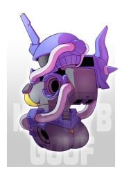 gundam living_machine mecha mecha_focus mecha_girl mobile_suit mobile_suit_gundam ms-07b_gouf queadluunrau robot robot_girl tagme