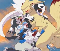 absol anal anal_sex anus ass balls bodily_fluids cum eeveelution female female_penetrated feral feral_on_feral feral_penetrated feral_penetrating feral_penetrating_feral fur generation_1_pokemon generation_3_pokemon generation_4_pokemon genital_fluids genitals glaceon group hi_res horn male male/female male_penetrating male_penetrating_female mightyena ninetales nintendo penetration penile penile_penetration penis penis_in_ass pokemon pokemon_(species) sex smile tenebscuro vaginal vaginal_penetration vaginal_sex vulva