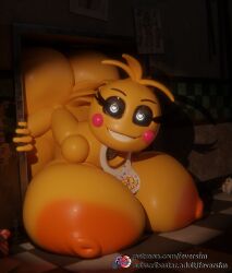 3d asa ass big_ass big_breasts big_butt big_butt_(female) booba breasts feversfm five_nights_at_freddy's five_nights_at_freddy's_2 fnaf2_location huge_ass huge_ass_(female) huge_boobs huge_breasts huge_butt huge_toy_chica robot robot_girl robot_humanoid solo stuck stuck_in_vent toy_chica_(fnaf) toy_chica_(love_taste) yellow_body yellow_skin yellow_skinned_female