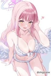 1girls 2d 2d_(artwork) 2d_artwork almost_naked almost_nude arm_support bare_arms bare_belly bare_chest bare_hands bare_hips bare_legs bare_midriff bare_navel bare_shoulders bare_skin bare_soles bare_thighs bare_toes barefoot belly belly_button big_breasts bikini bikini_bottom bikini_only bikini_top blue_archive blush blush_face blushing_female breasts busty busty_female busty_girl busty_teen cleavage collarbone digital digital_art digital_drawing digital_drawing_(artwork) digital_media digital_media_(artwork) drawing elbows exposed_arms exposed_belly exposed_chest exposed_hips exposed_legs exposed_midriff exposed_navel exposed_shoulders exposed_skin exposed_thighs exposed_toes eyebrows_visible_through_hair feet female female_focus female_only fingers frilled_bikini frilled_bikini_bottom frilled_bikini_top from_above front-tie_bikini front-tie_bikini_top full_body gradient_hair groin halo halterneck head_tilt high_resolution highres large_boobs large_breasts legs legs_folded long_hair looking_at_viewer looking_up looking_up_at_viewer midriff mika_(blue_archive) mostly_nude multicolored_hair naked naked_female naked_woman navel nearly_nude nude nude_female nudity open_mouth open_mouth_smile parted_lips pink-haired_female pink_hair pink_hair_female pink_halo posing posing_for_the_viewer posing_naked posing_nude practically_nude seiza shigurene shoulders simple_background sitting sitting_on_floor sitting_on_ground sitting_on_knees smile smiley_face smiling smiling_at_viewer solo string_bikini swimsuit swimwear teenage_tits thigh_gap thighs tilted_head toes tongue white_background white_bikini white_bikini_bottom white_bikini_top white_pupils white_swimsuit white_swimwear wings yellow-eyed_female yellow_eyes