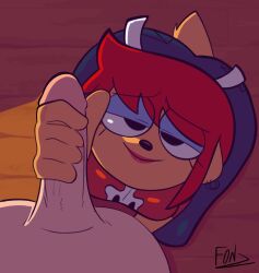 1boy 1girls animated anthro backstage fonz fully_clothed handjob lamb lammy_lamb loop parappa_the_rapper um_jammer_lammy umbrella