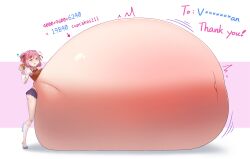 belly_expansion belly_inflation cupcake dadouko doki_doki_literature_club food_inflation inflation natsuki_(doki_doki_literature_club) sequence stuffed_belly stuffing weight_gain