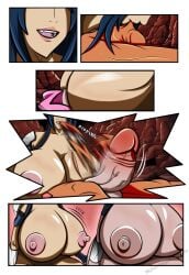 1boy 1girls 2d armor armored_female ass ass_expansion big_ass big_breasts black_hair blue_eyes body_transformation breast_expansion breast_grab breast_growth breast_growth_(enlargement) breast_press breasts breasts_bigger_than_head breasts_bigger_than_torso colored_skin comic comic_page curvydrawings dark_skin demon demon_horns erect_nipples_under_clothes erection erection_under_clothes expansion fangs female figure_transformation getting_bigger gigantic_ass gigantic_breasts gigantic_butt gigantic_nipples gigantic_thighs grabbing grabbing_from_behind growth growth_drive hair_growth height_growth hi_res high_resolution hourglass_figure huge_cock hyper hyper_ass hyper_breasts hyper_butt hyper_thighs large_penis leggings light-skinned_female motion_blur motion_lines muscular_male original original_characters pink_eyes pink_hair ripping_clothing ripping_pants size_difference size_fetish stretching succubus succubus_horns thick_thighs thigh_expansion thighs transformation